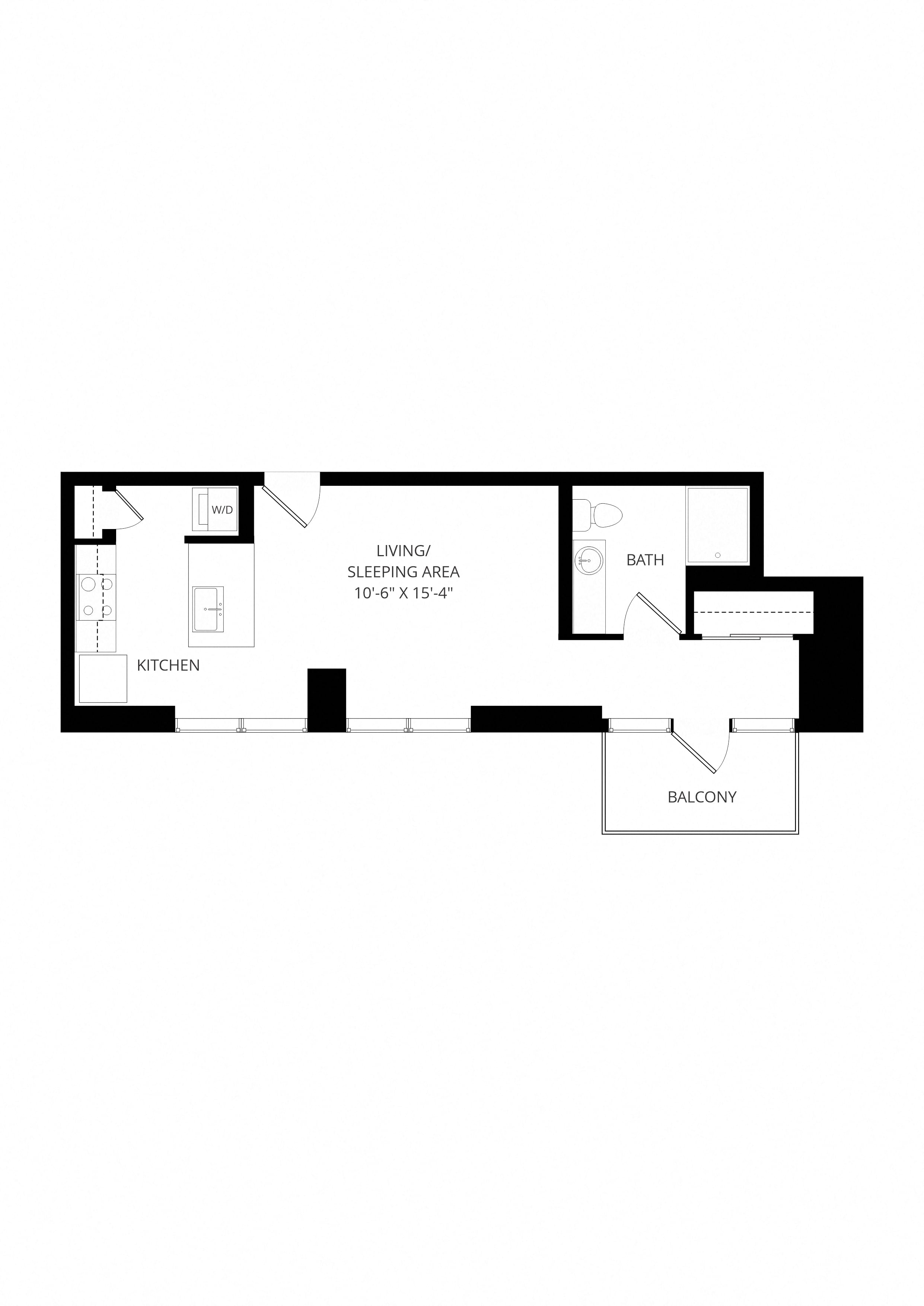 0x1 A4 floor plan